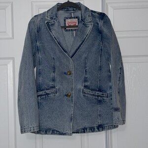 Levi's denim blazer light denim Blue Sz XS